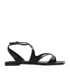 Jimmy Choo Ayla Flat Sandals In Black