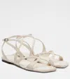 Jimmy Choo Ayla Flat In Neutral
