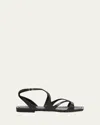 Jimmy Choo Ayla Flat Sandals In Black
