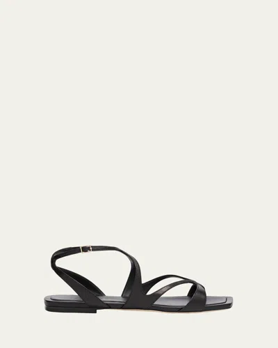JIMMY CHOO AYLA STRAPPY LEATHER SANDALS