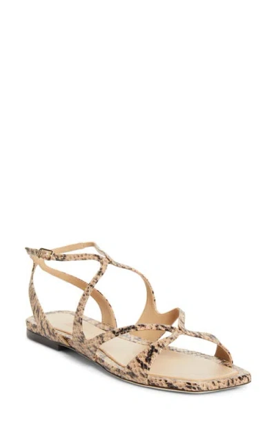 Jimmy Choo Ayla Strappy Sandal In Brown