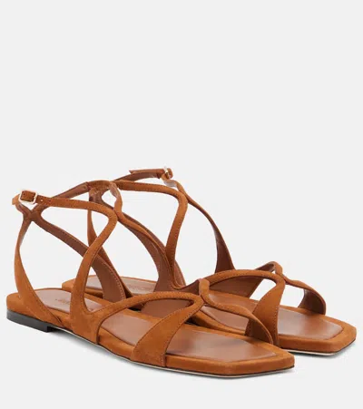 Jimmy Choo Ayla Suede Ankle-strap Sandals In Multi