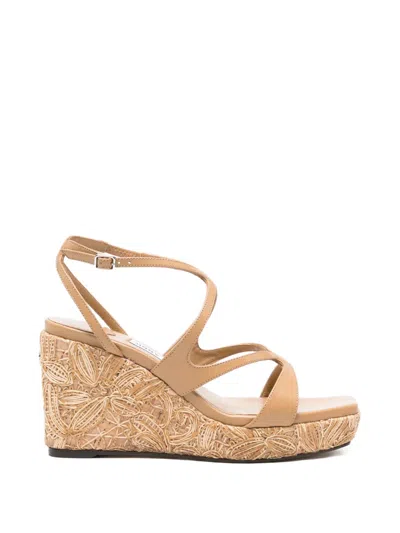 Jimmy Choo Ayla Wedge Sandals In Multi