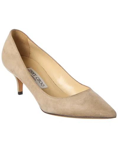 Jimmy Choo Aza Suede Pump In Neutral