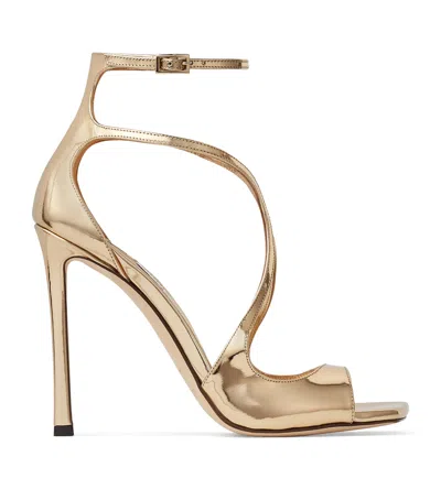 JIMMY CHOO AZIA 110 LEATHER SANDALS