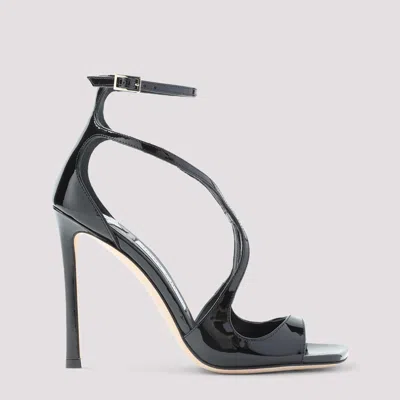 Jimmy Choo Azia 110 Patent Leather Sandals Women In Black