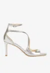 Jimmy Choo Metallic Finish Strappy High-heeled Sandals
