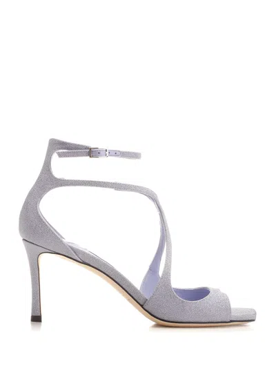 Jimmy Choo Azia 75 Sandals In Gray