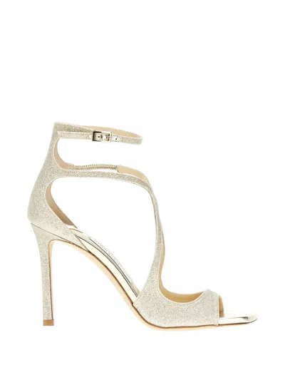 Jimmy Choo Azia 95 Ankle-strap Pumps In Neutral