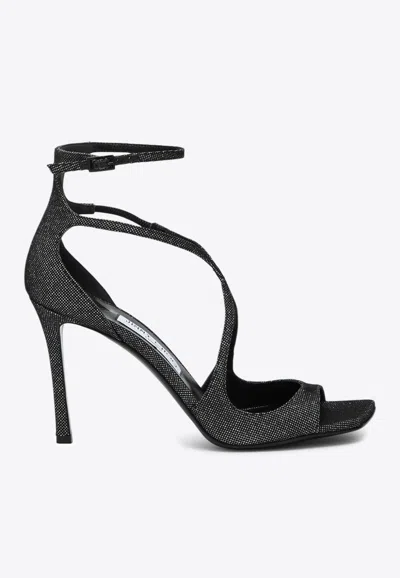 Jimmy Choo Azia 95 Embellished Sandals In Black