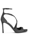 Jimmy Choo Square-headed High-heeled Sandals In Black