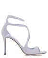 Jimmy Choo Azia 95 Leather Sandals In Violet
