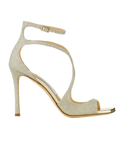 Jimmy Choo Azia 95 Sandals In Silver