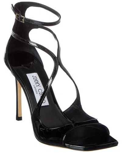 Jimmy Choo Azia Strappy Square Toe Sandals In Black