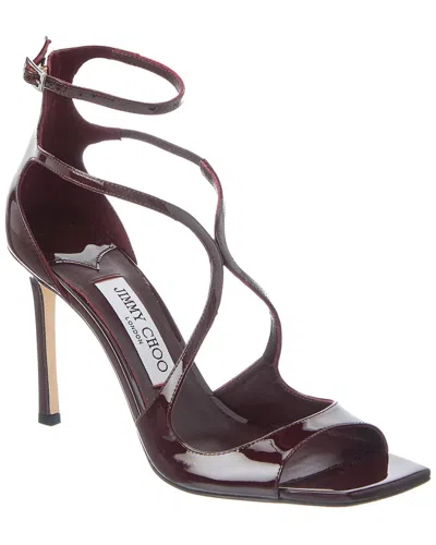 Jimmy Choo Azia 95 Patent Sandal In Red