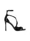 Jimmy Choo Azia95 Sandals With Squared Open Toe And Ankle Strap In Black