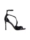 Jimmy Choo Azia95 Sandals With Squared Open Toe And Ankle Strap In Black