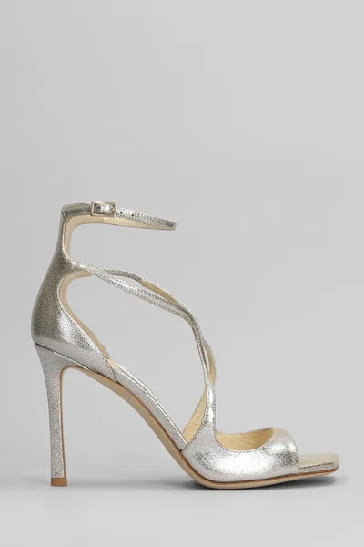 Jimmy Choo Azia 95 Sandals In Gold