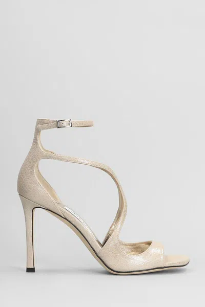 Jimmy Choo Azia 95 Sandals In Gold