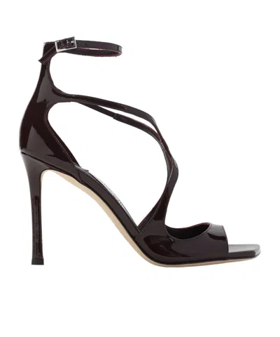 Jimmy Choo Square Toe High Heel Sandals