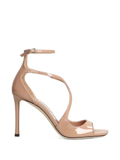 Jimmy Choo Azia Crossover-strap Sandals In Pink