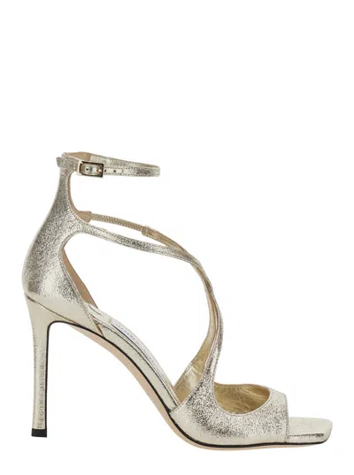 Jimmy Choo Azia Heel In Gold