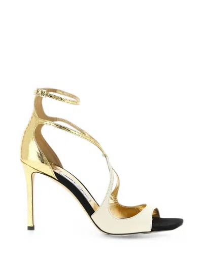 Jimmy Choo Azia Heeled Sandals In Gold