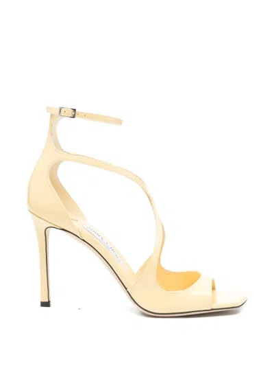 Jimmy Choo Azia Leather Sandals In Blue