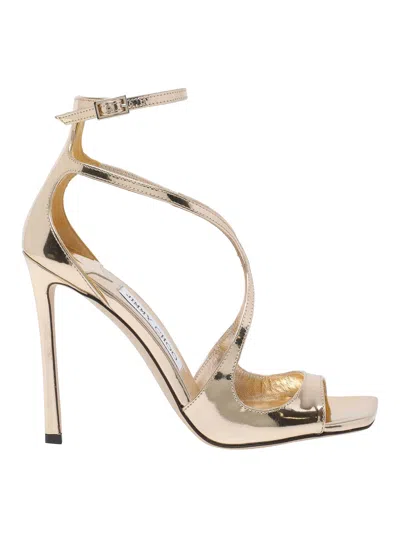 Jimmy Choo Azia Pump Sandals In Gold