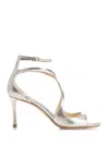 Jimmy Choo Azia 95 Sandals In Silver