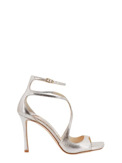 Jimmy Choo Azia Sandals In Gold
