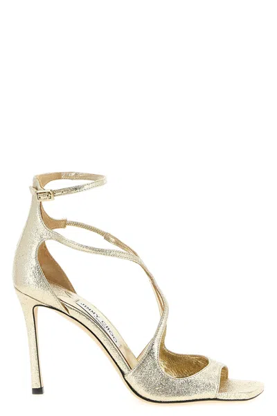 Jimmy Choo 'azia' Sandals In Gold