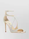 Jimmy Choo Azia Sparkle 95 Sandals In Pastel