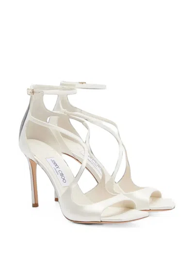 Jimmy Choo Azia 95 Ankle-strapped Sandals In Multi