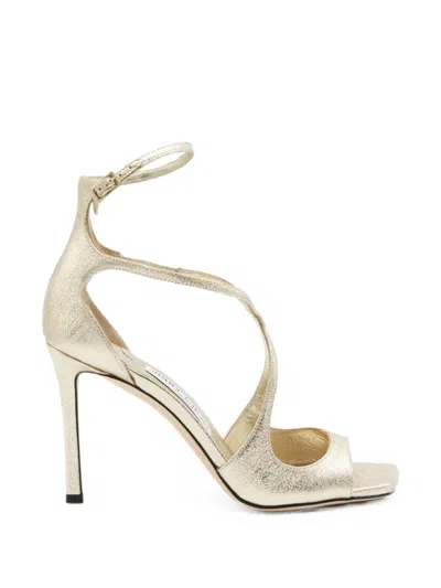 Jimmy Choo Azia Strappy Sandals In White