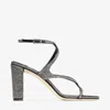 Jimmy Choo Azie 85mm Crystal Sandals In Black