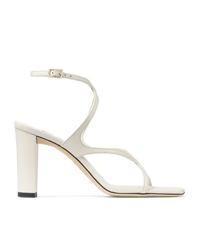 Jimmy Choo Azie 85 Leather Heeled Sandals In Latte