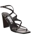 Jimmy Choo Azie 85 Leather Sandal In Black