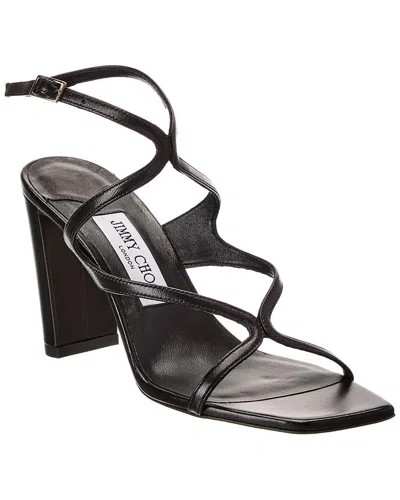 JIMMY CHOO AZIE 85 LEATHER SANDAL