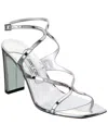 Jimmy Choo Women's Anise 95 High Heel Slide Sandals In Silver
