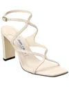 Jimmy Choo Azie 85 Leather Sandal In White