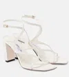 Jimmy Choo Azie 85 Leather Sandal In Brown