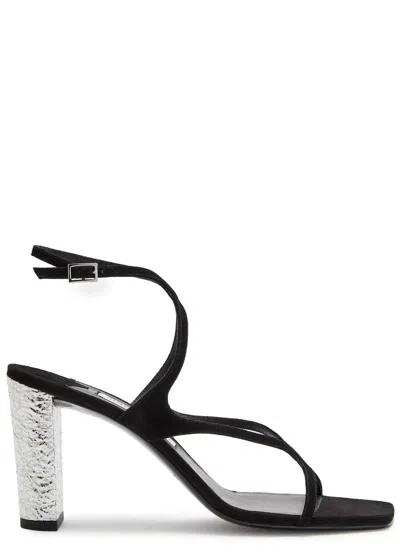 Jimmy Choo Azie 85 Suede Sandals In Multi