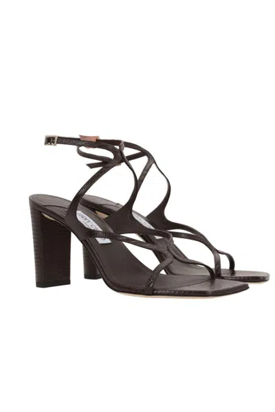 Jimmy Choo 'azie' Sandals In Brown