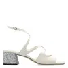 Jimmy Choo Azilia 45 Sandals In White