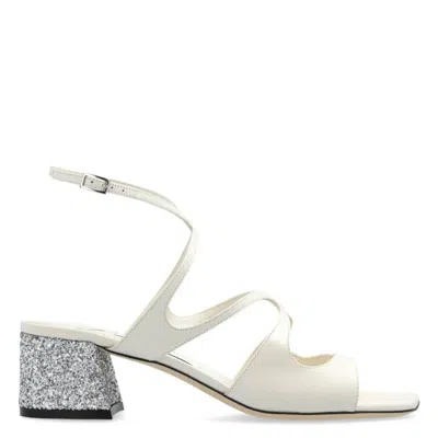 Jimmy Choo Azilia 45 Sandals In White