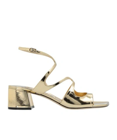 JIMMY CHOO JIMMY CHOO AZILIA SQUARE OPEN TOE SANDALS