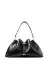 Jimmy Choo E/w Bon Bon Soft Shiny Leather Bag In Black