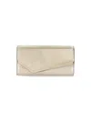 Jimmy Choo Emmie Clutch In Mirror Fabric In Gold