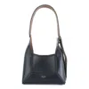 Jimmy Choo Womens  Diamond Hobo Small Leather Shoulder Bag In Black